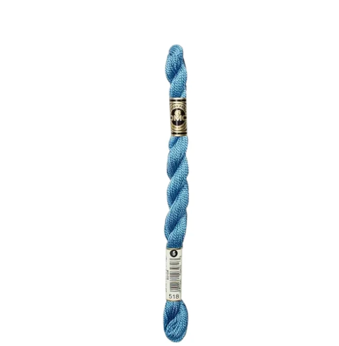 DMC Size 5 Pearl 518 Light Wedgewood
