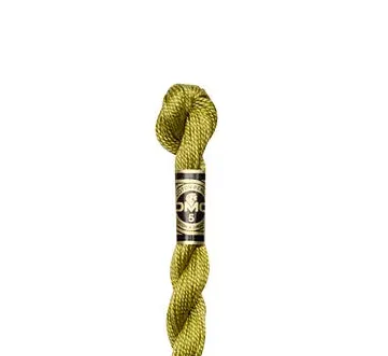 DMC Size 3 Pearl 733 Med. Olive Green