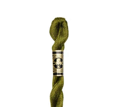 DMC Size 3 Pearl 730 Very Dark Olive Green
