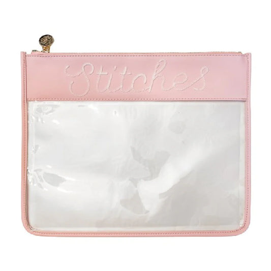 Large Printed Stitches Leather Project Bag (Copy)