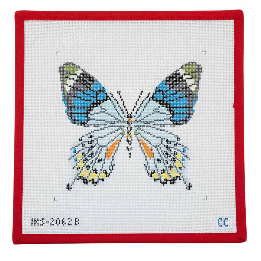 Large Blue Grey Butterfly