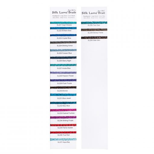 Silk Lame Braid - Mint - 18 Count