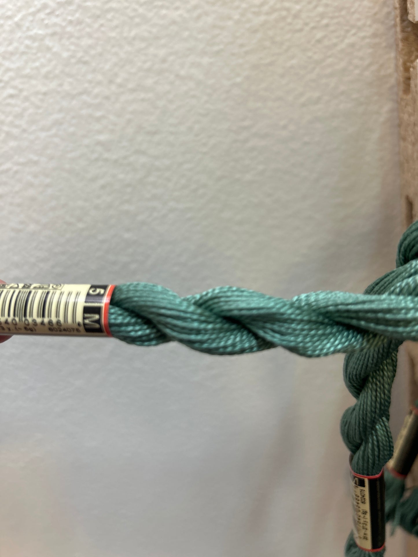 DMC Size 5 Pearl 502 Blue Green