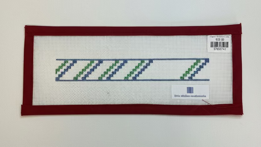 Diagonal Stripe Blue, Green Fob