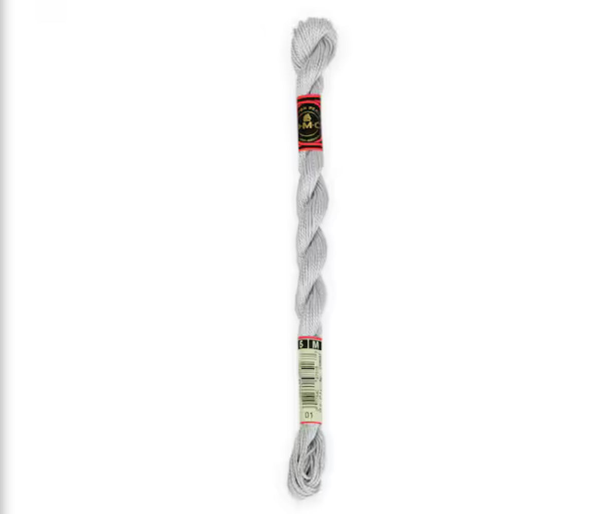 DMC Size 5 Pearl 01 White Tin