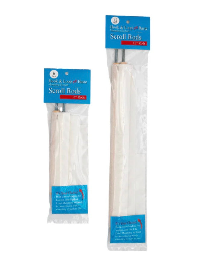 12" Scroll Rods w/Loop and Webbing