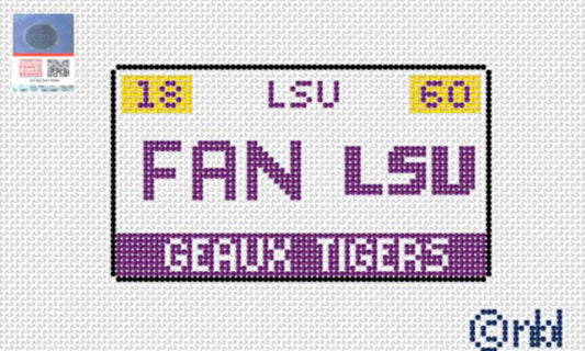 LSU Fan License Plate