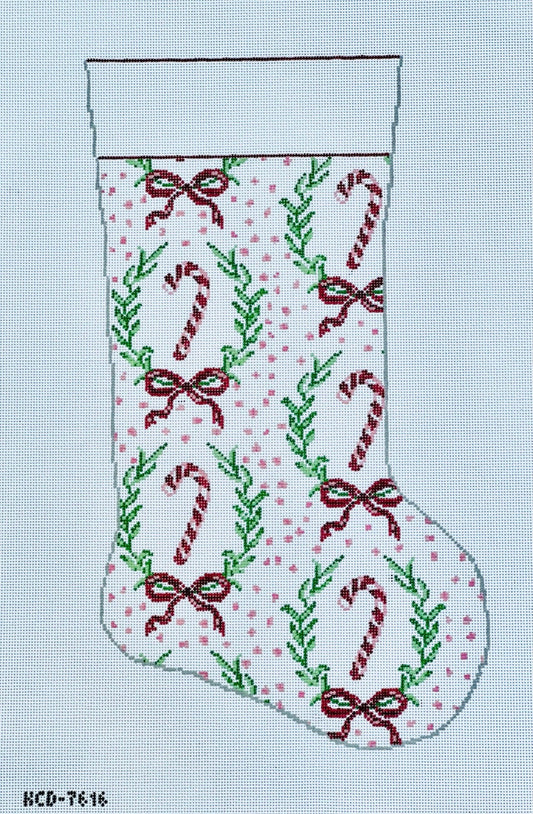 Candy Cane Stocking