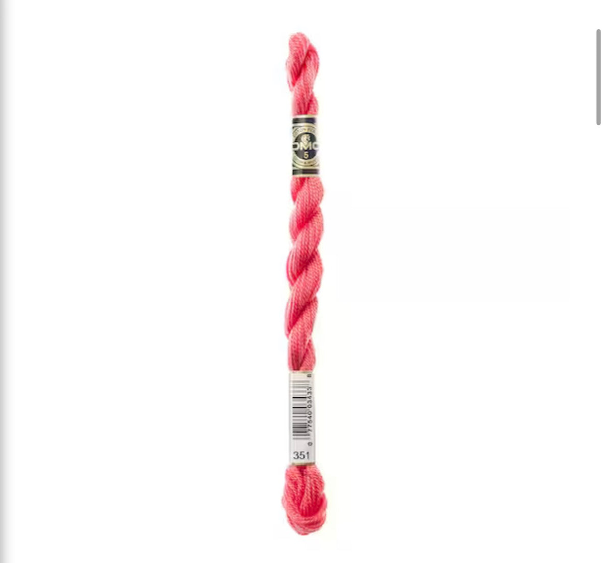 DMC Size 5 Pearl 351 Coral