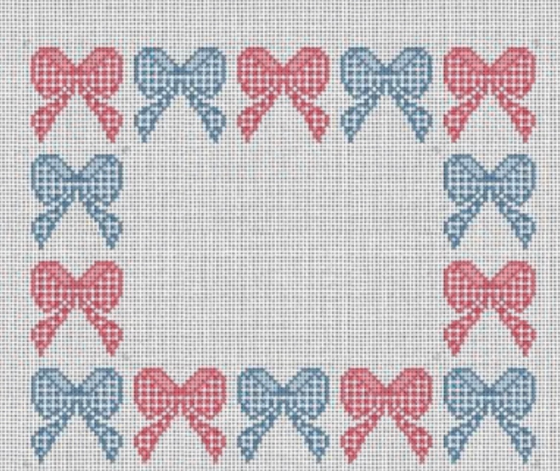 Red and Blue bow frame