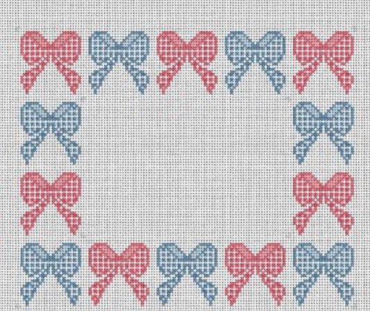 Red and Blue bow frame