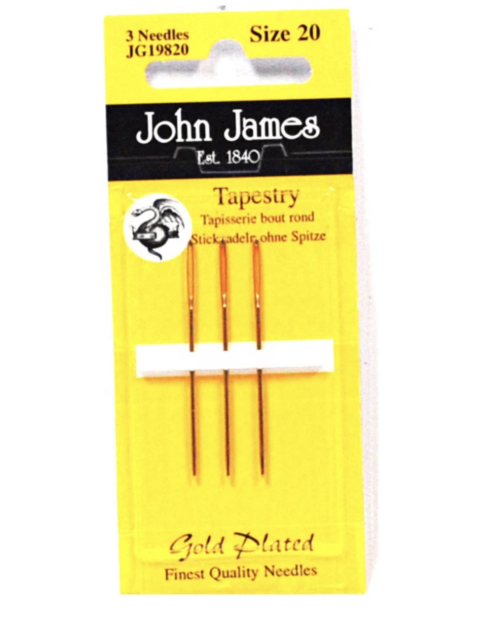 Gold JJ Tapestry. Size 20 Gold