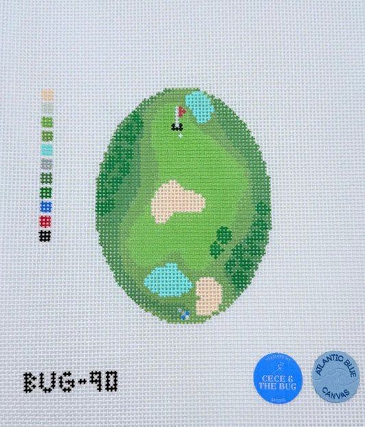 Golf From Above Oval