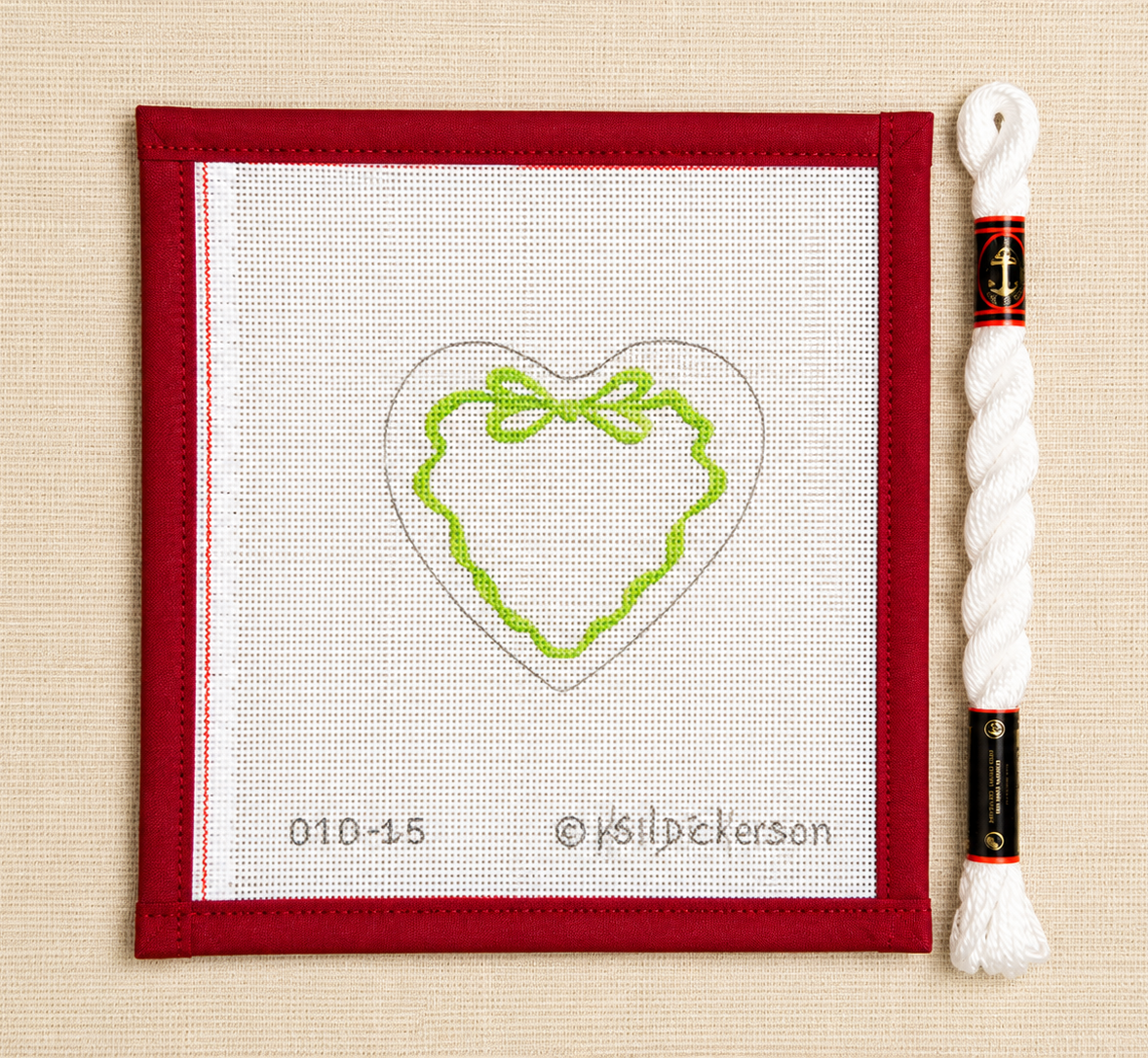 Ribbon Heart - Green