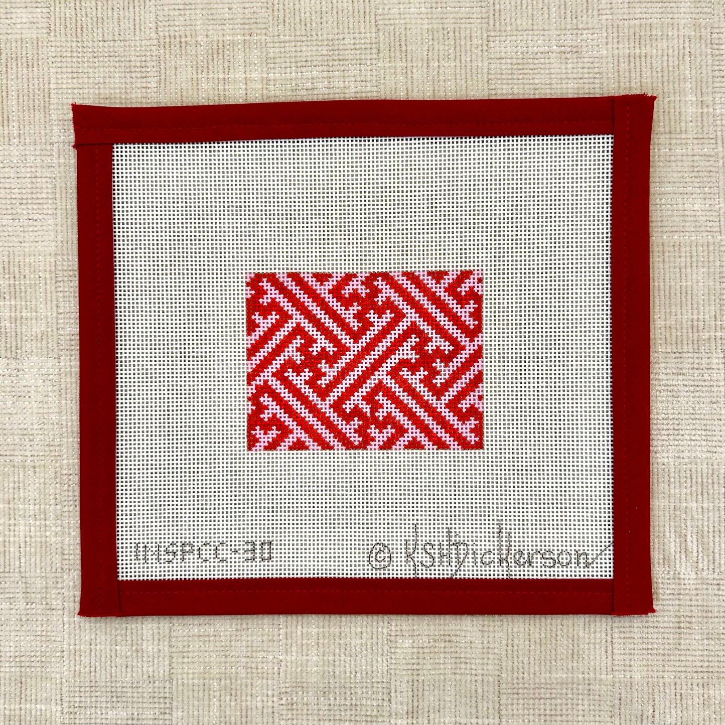Chinoiserie Lattice - Red & Pink