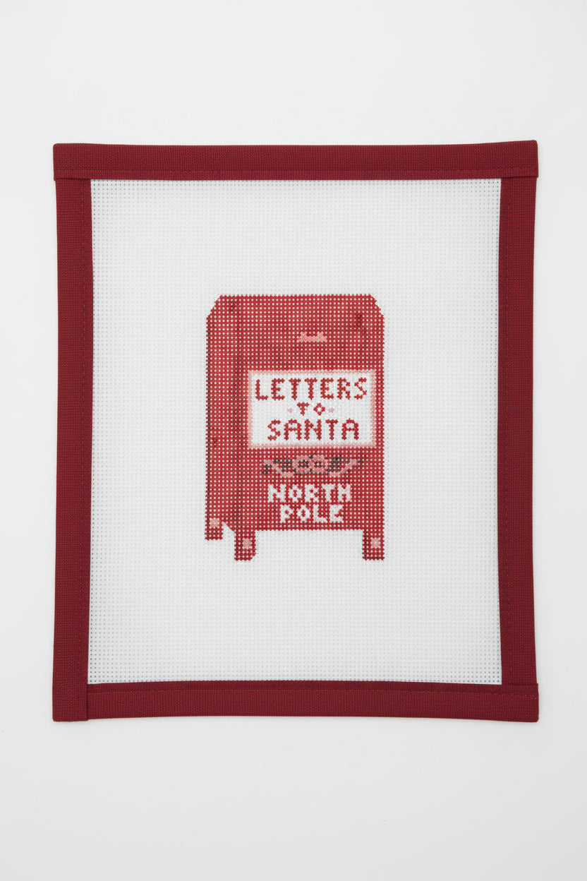 Letters to Santa Mailbox Canvas and Stitch Guide