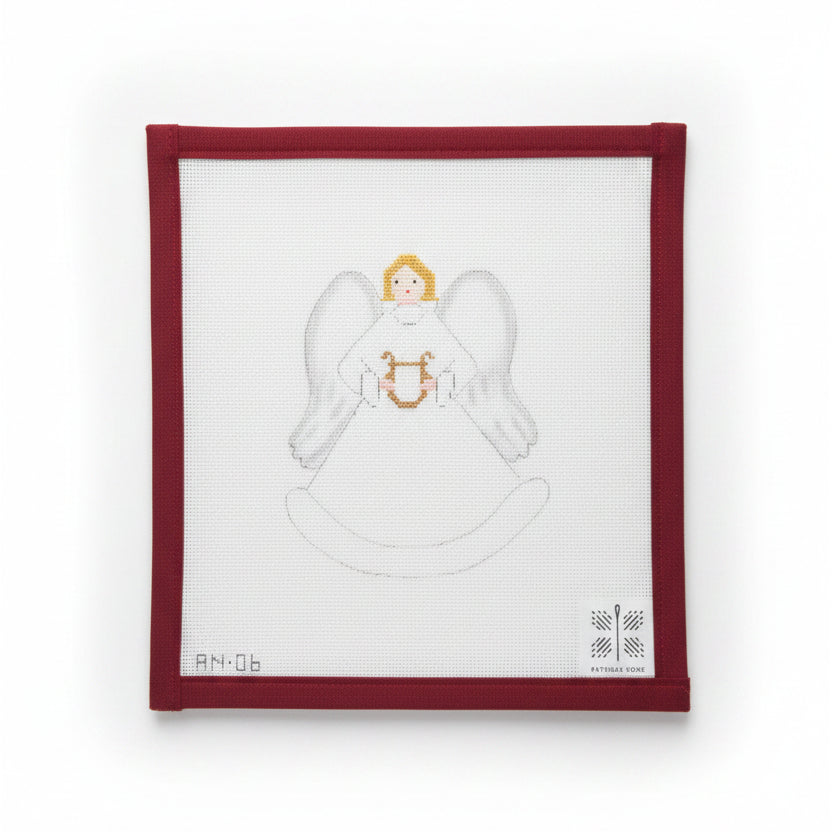 Angel with Harp Canvas and Stitch Guide