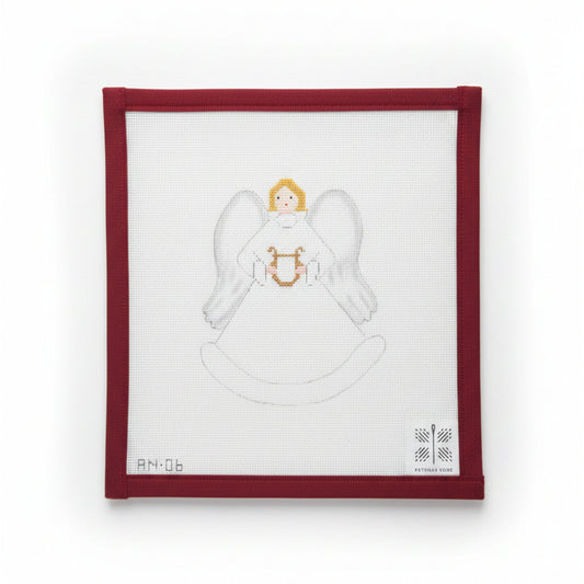 Angel with Harp Canvas and Stitch Guide