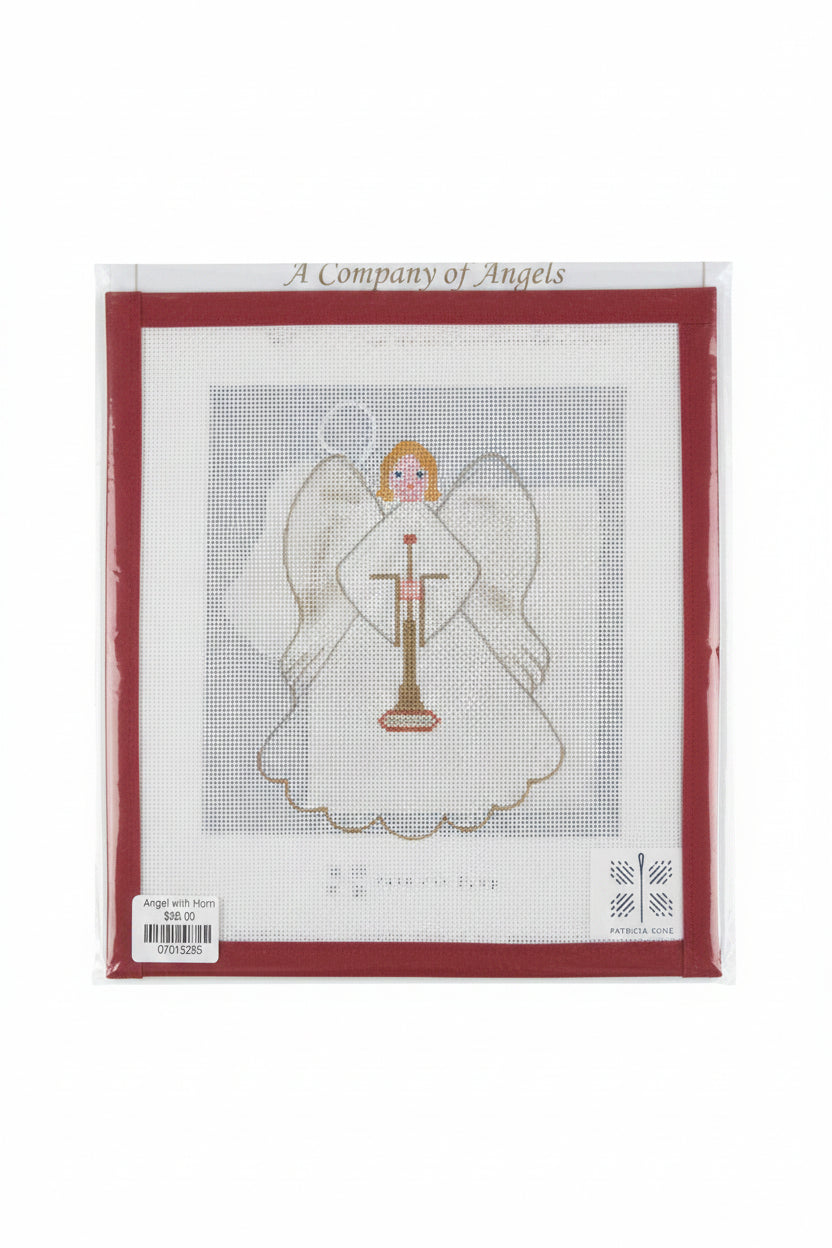 Angel with Horn Canvas and Stitch Guide