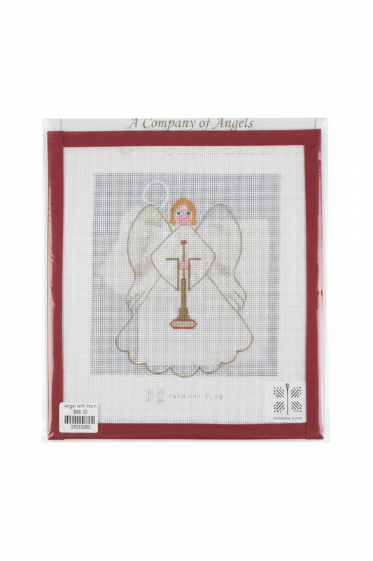 Angel with Horn Canvas and Stitch Guide