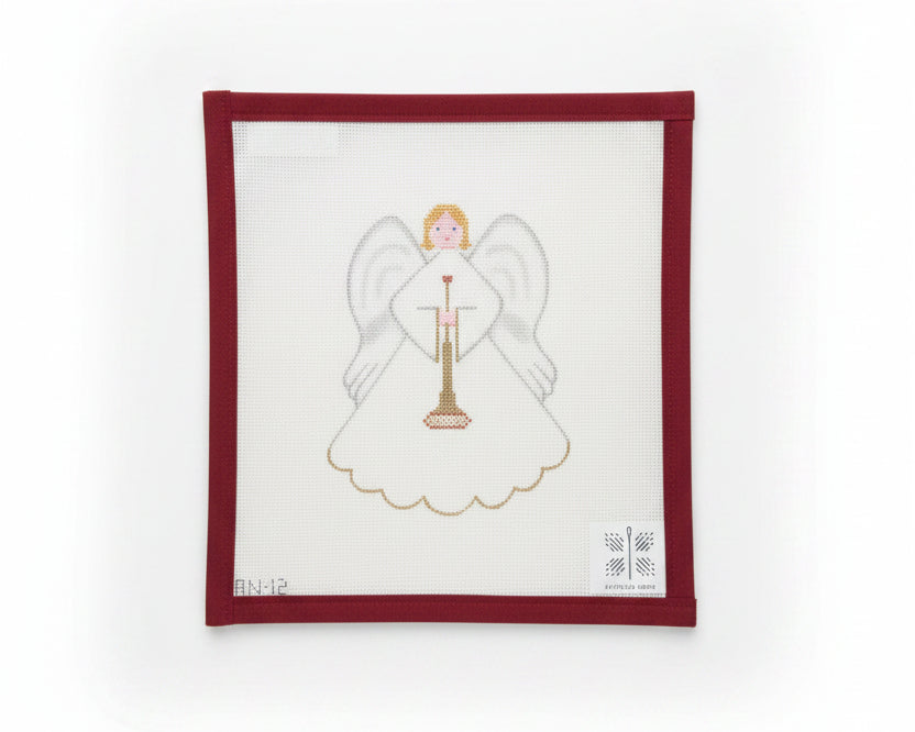 Angel with Horn Canvas and Stitch Guide