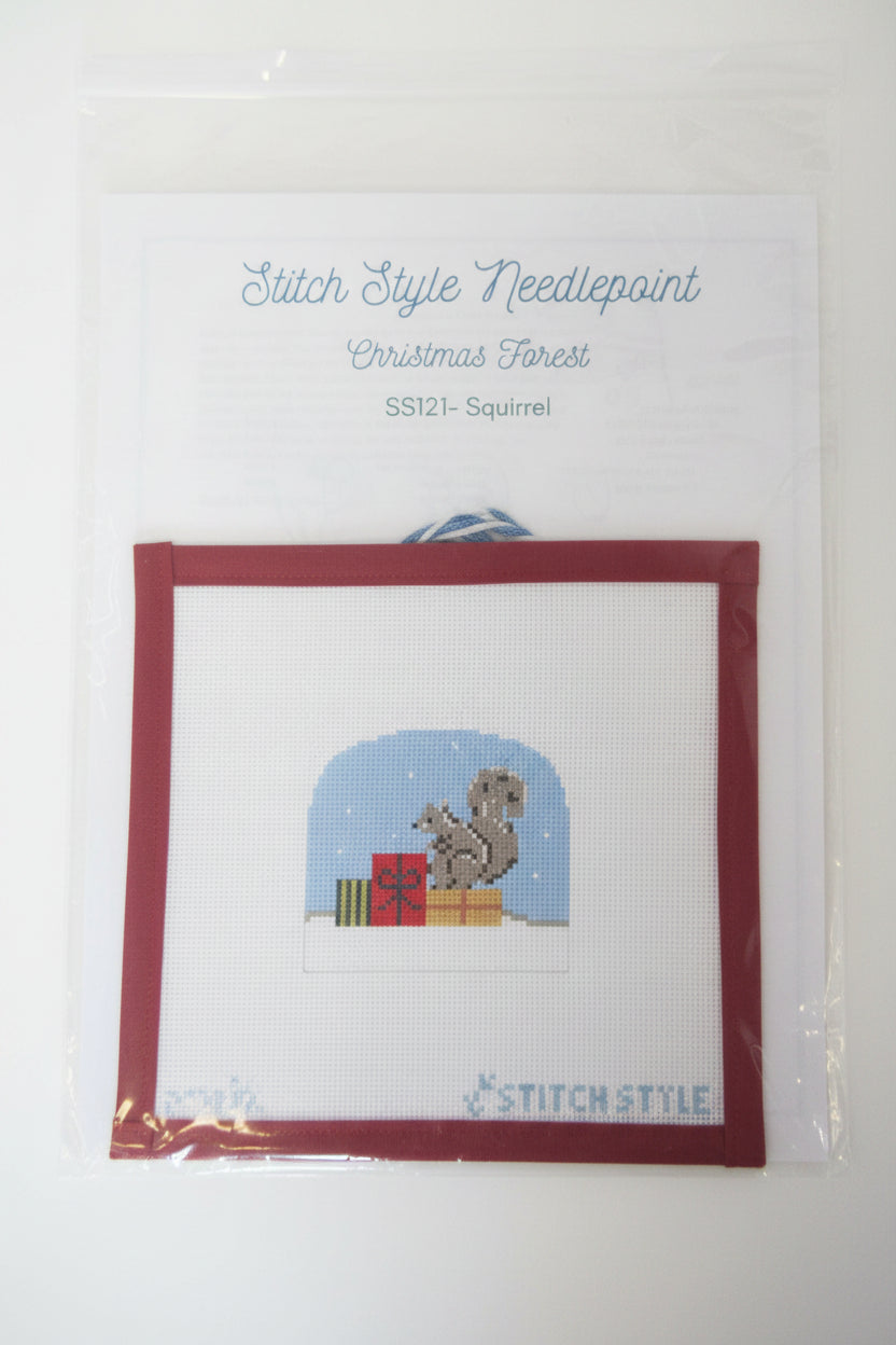 Christmas Forest: Squirrel Canvas and Stitch Guide