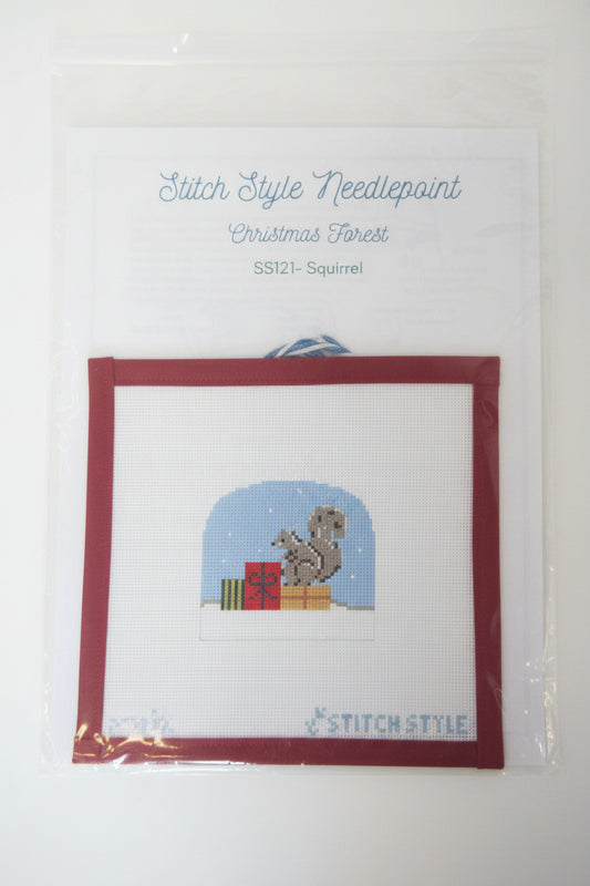 Christmas Forest: Squirrel Canvas and Stitch Guide