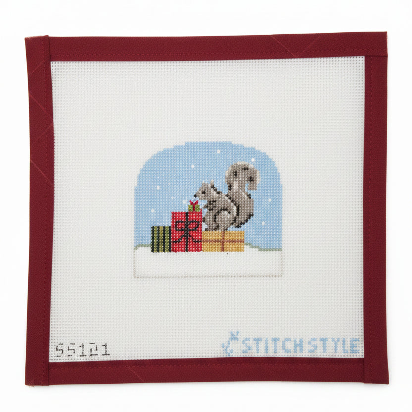 Christmas Forest: Squirrel Canvas and Stitch Guide