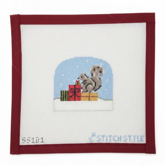 Christmas Forest: Squirrel Canvas and Stitch Guide