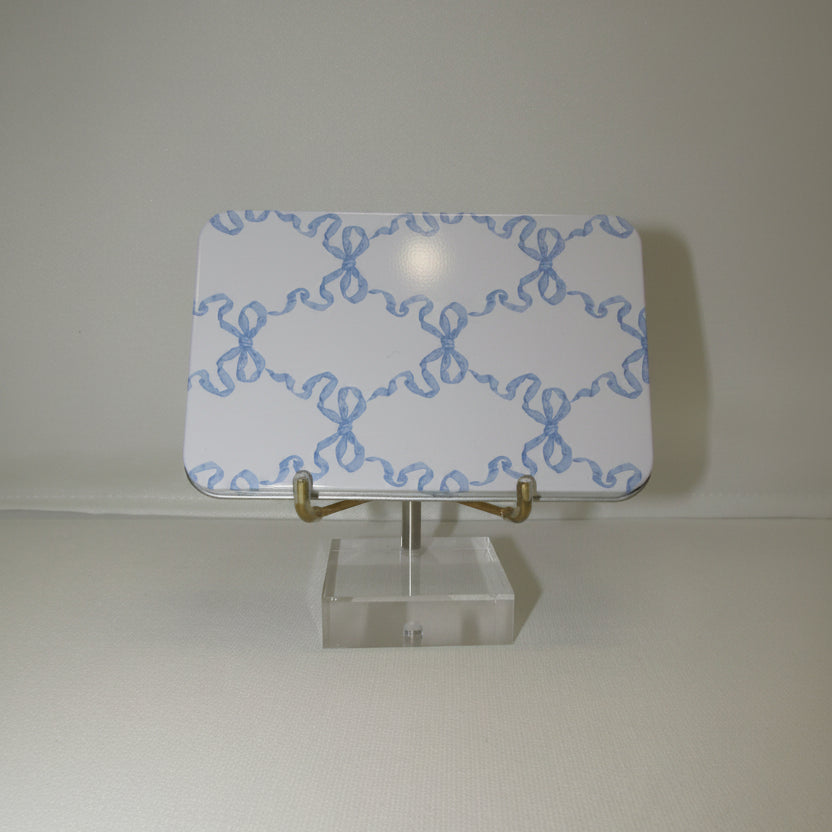 Tin Blue bow