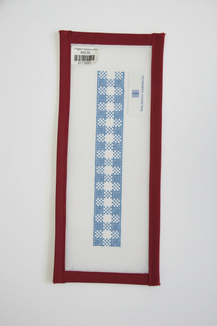 Gingham Blueberry Fob