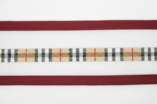 Preppie Plaid Dog collar- brown