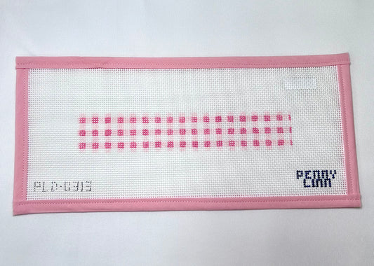 Pink Gingham Key Fob
