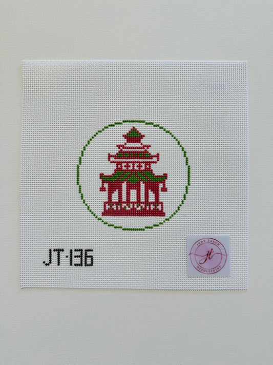 Pink / Green Pagoda