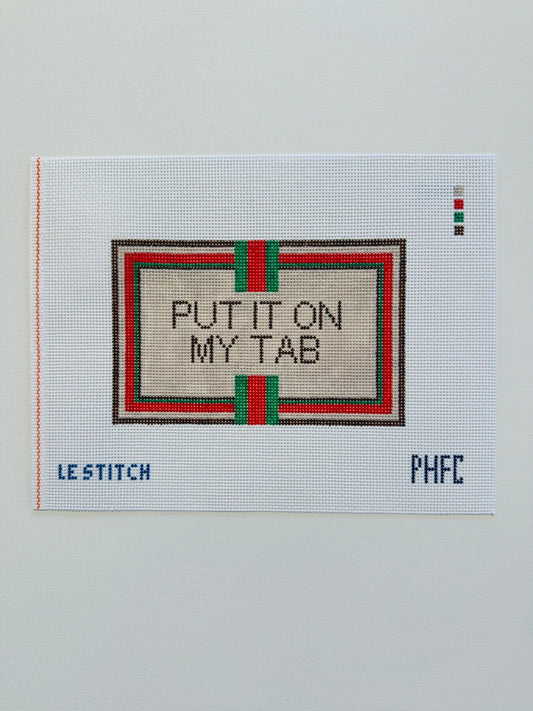 Put it on my tab