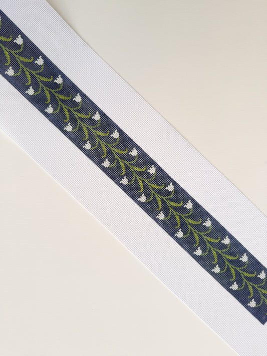 lily of the valley strap - dark blue