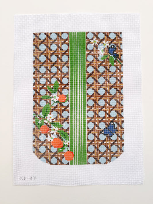 Leigh and Orange blossoms trifold clutch