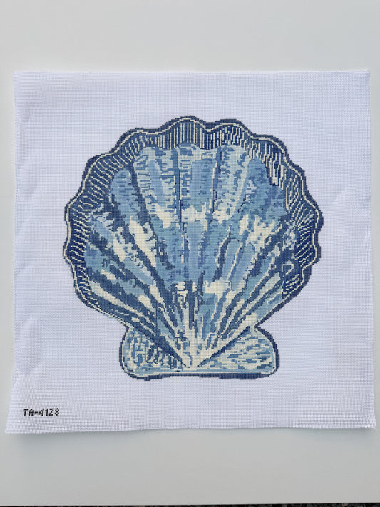 Scallop Canvas- Blue