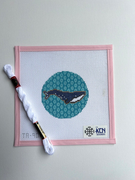 Whale on Blue