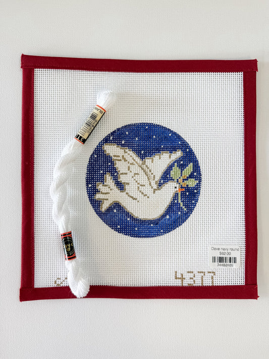 Dove navy round