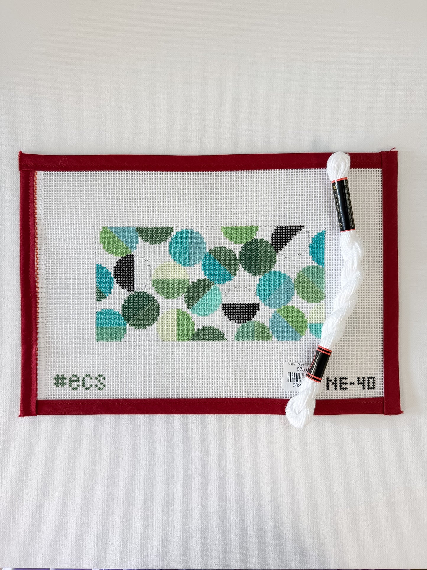 Libby - Green, Black and White eyeglass case