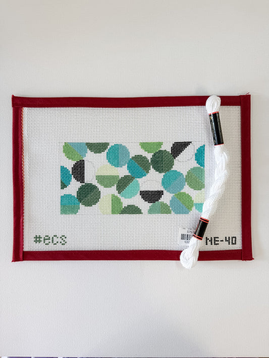 Libby - Green, Black and White eyeglass case