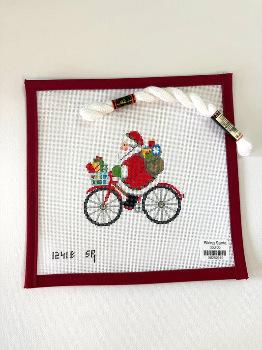 Biking Santa