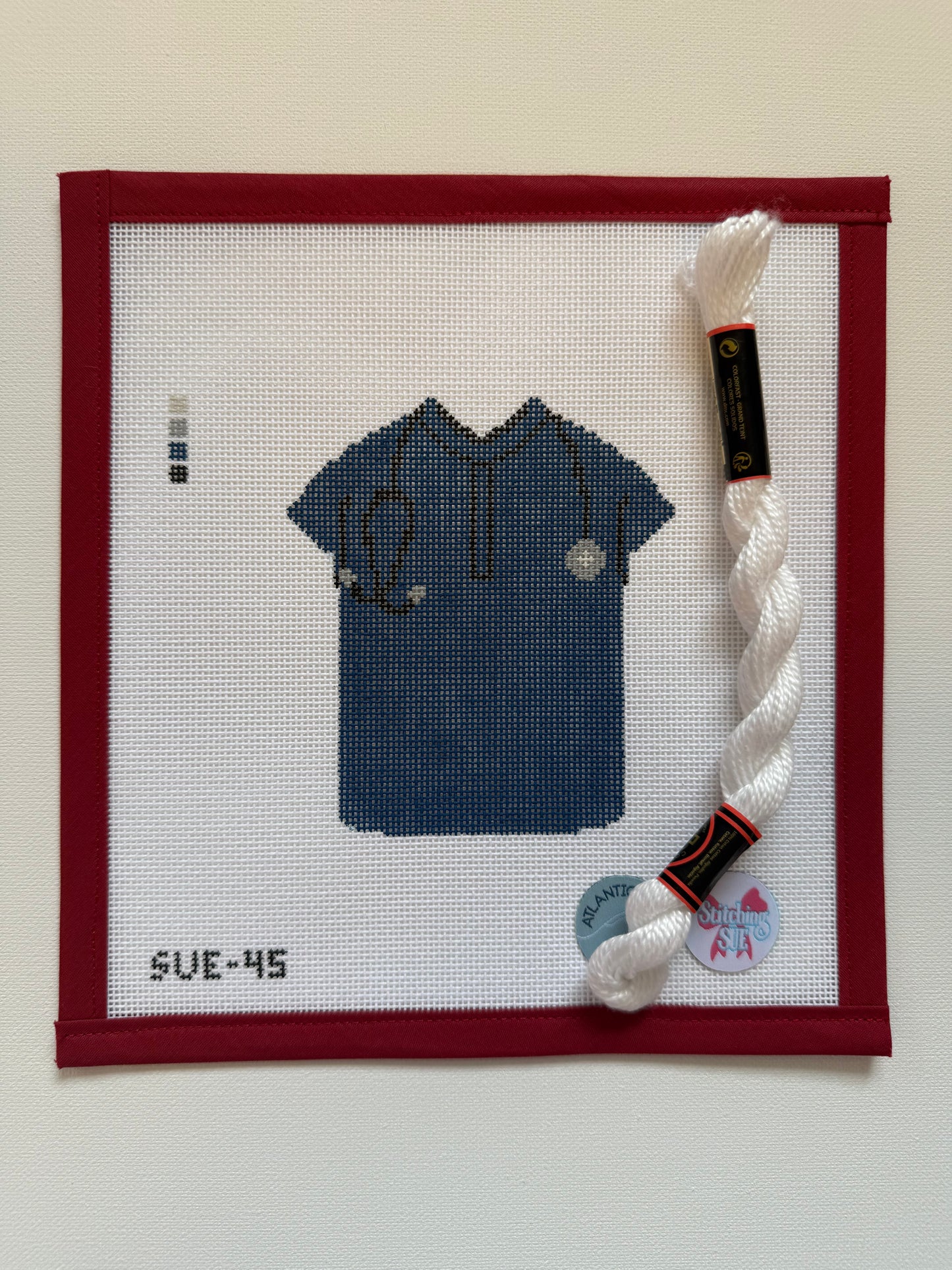 Navy Scrub Top