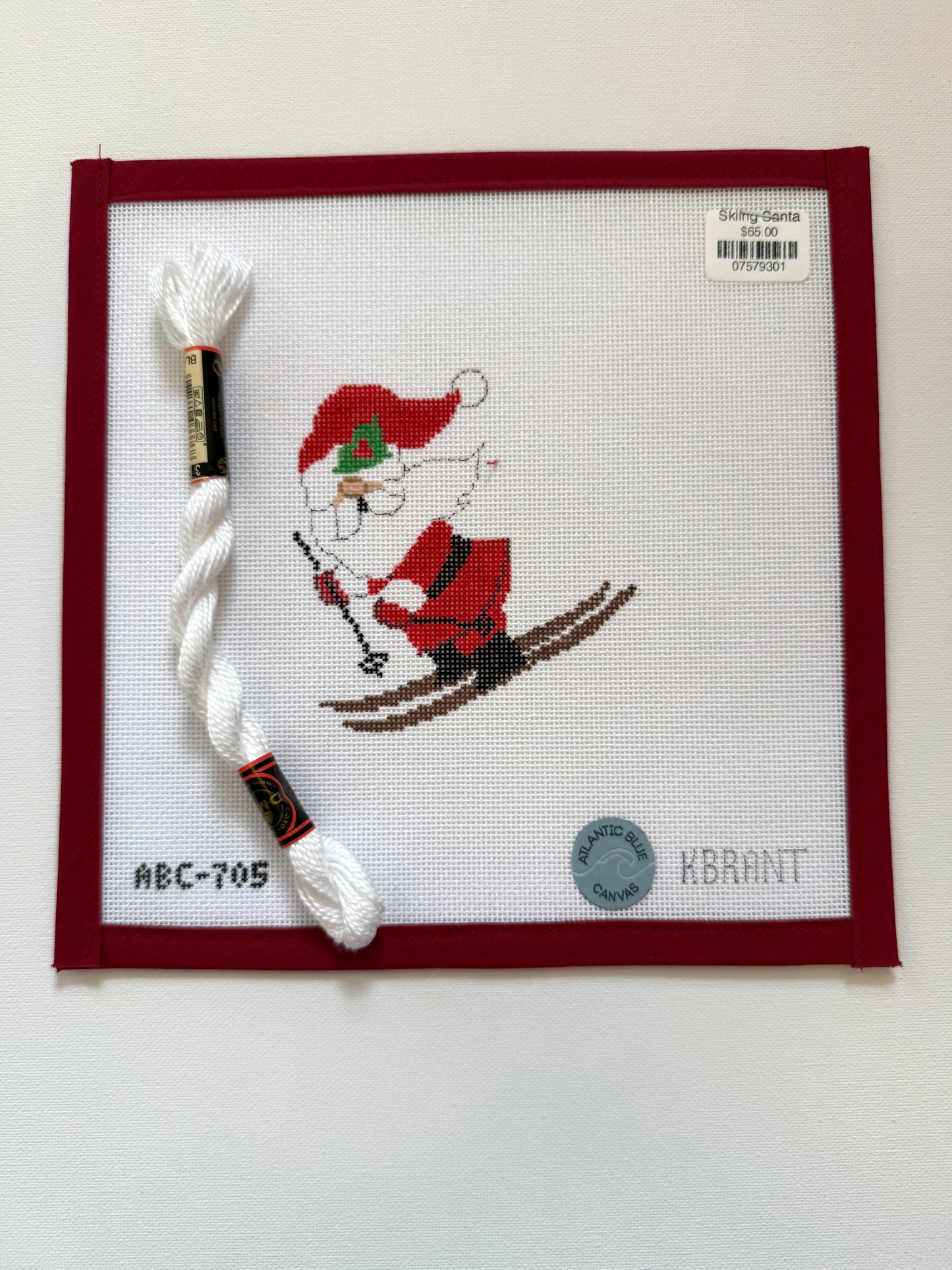 Skiing Santa