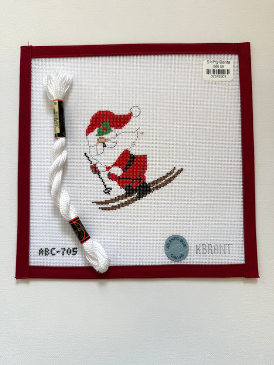 Skiing Santa