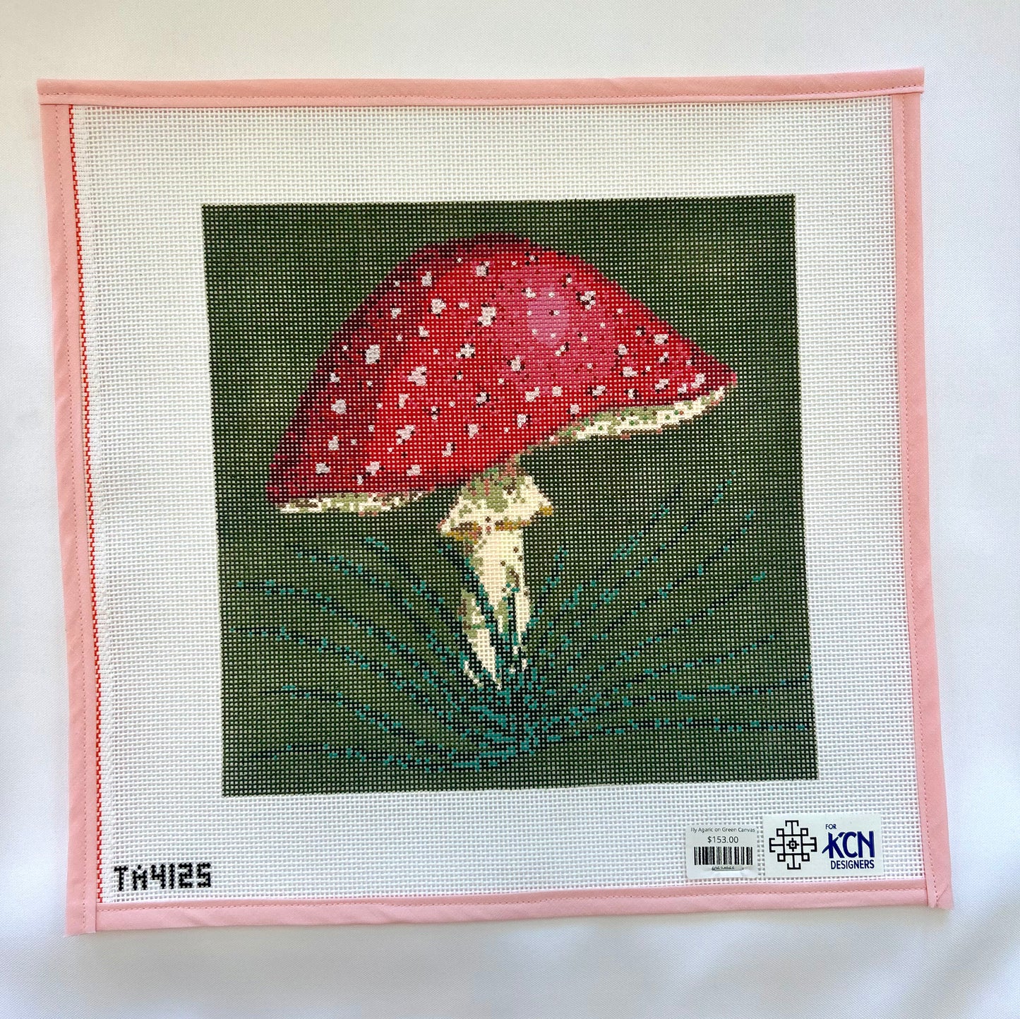Fly Agaric on Green Canvas