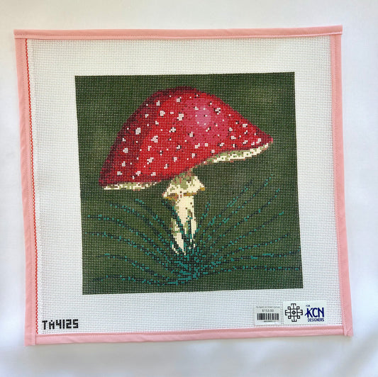Fly Agaric on Green Canvas
