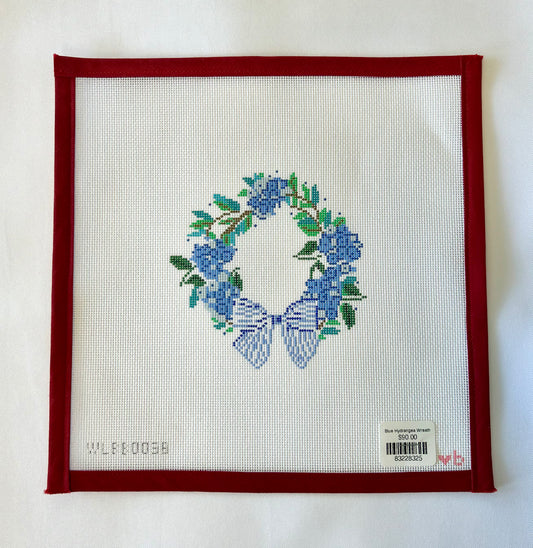 Blue Hydrangea Wreath