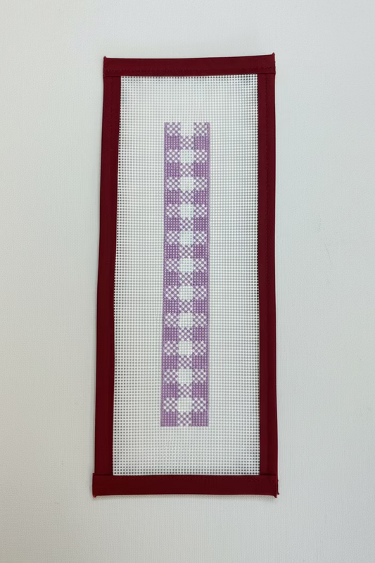 Gingham Lavender Fob